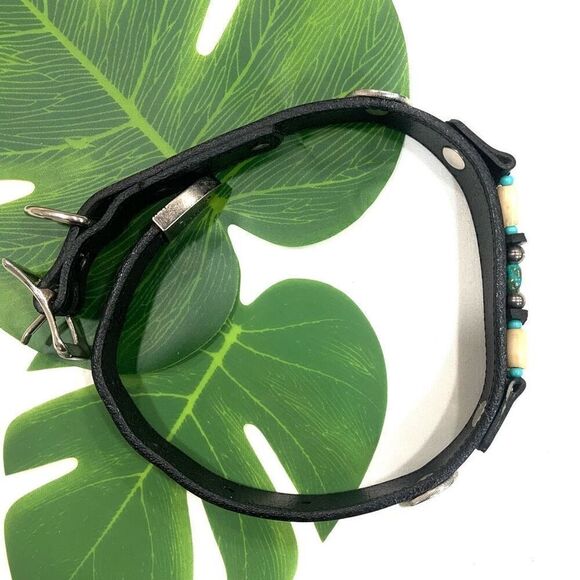 WOOF WEAR Leather Dog Collar (Sz 14) - Picture 4 of 12